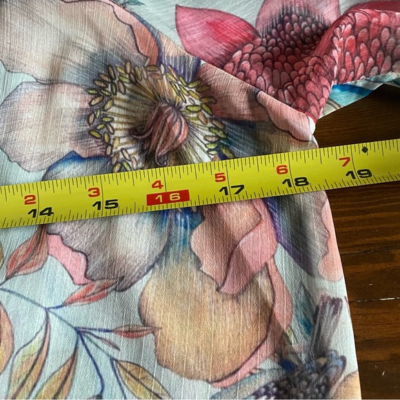 Sukiso Women’s Nomade Kimono In Botanica Long Duster Vacation Pool Resort MEDIUM - Picture 12 of 14